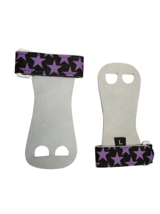 PUSH Athletic Gymnastics Youth Hand Grips in Purple Stars